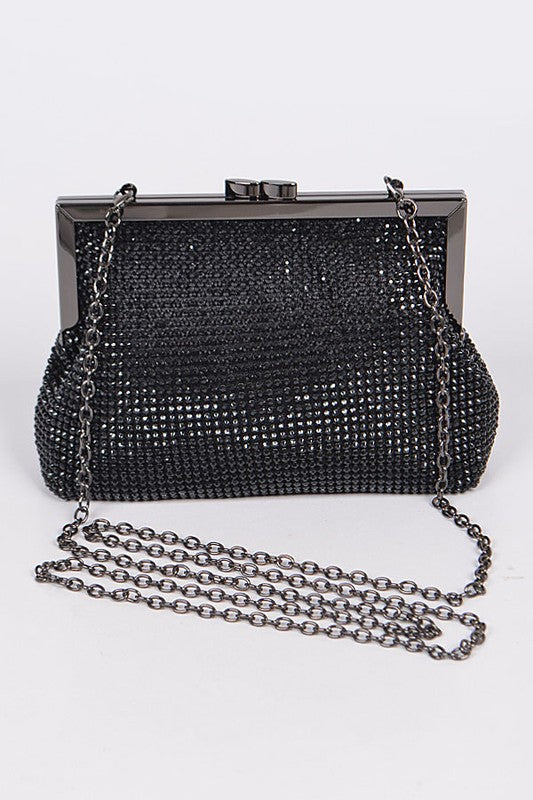 Rhinestone Pouch Clutch