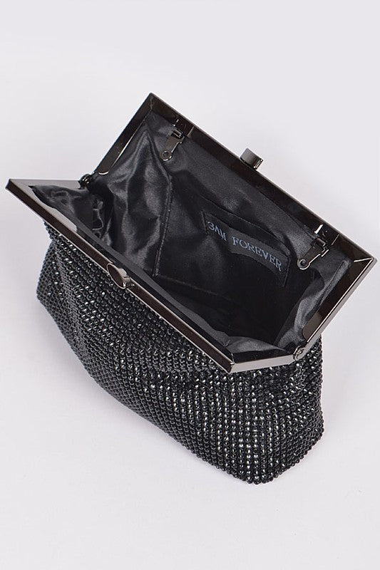 Rhinestone Pouch Clutch