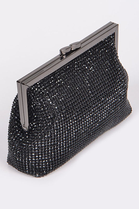 Rhinestone Pouch Clutch