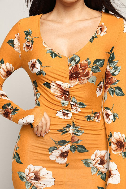 Floral Print Maxi Dress