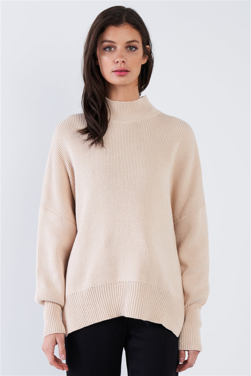 Beige Oversized Sweater