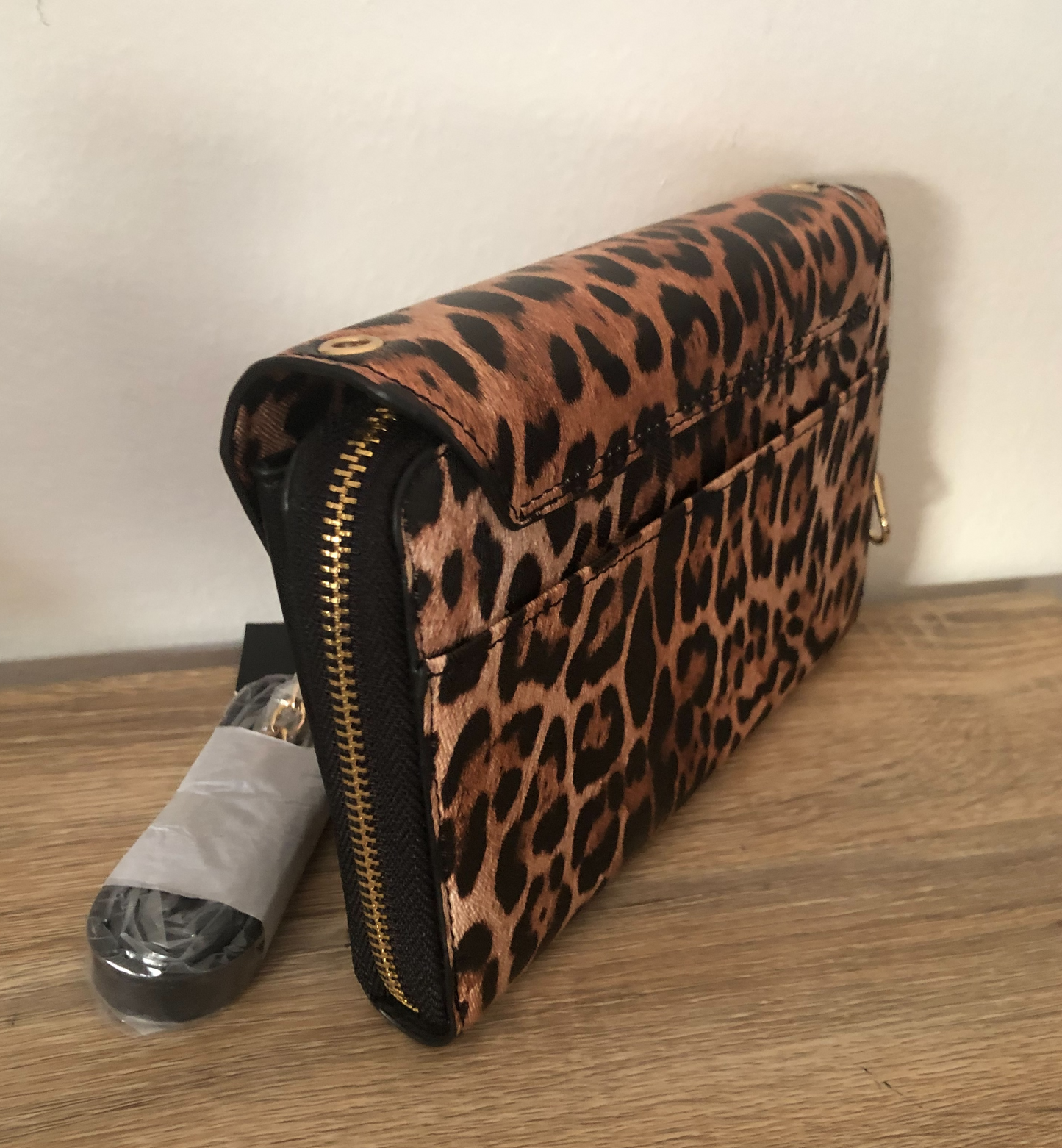 Animal Print Crossbody Clutch Wallet