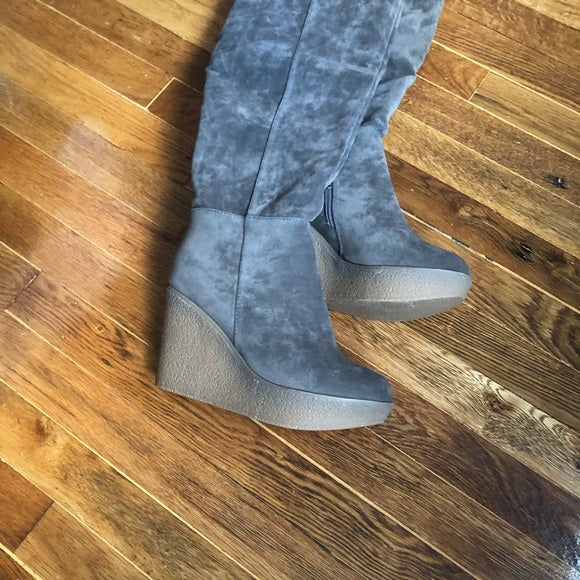 Botas de plataforma hasta la rodilla